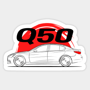 Q50 JDM Sedan Sticker